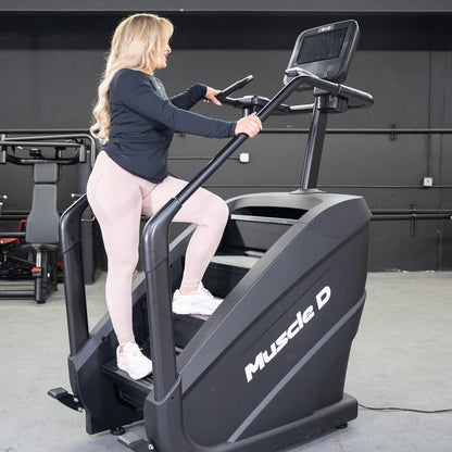 Elite Commercial Stair Climber - Touch Screen - Muscle D Fitness - Grit Grind Strength