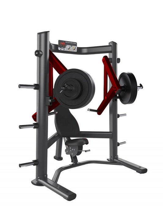 Elite Leverage Decline Chest Press - Muscle D Fitness - Commercial - Adjustable Seat - Plate Loaded - Grit Grind Strength