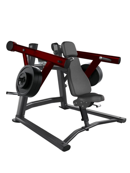 Elite Leverage Incline Shoulder Press - Muscle D Fitness - Commercial - Adjustable Seat - Plate Loaded - Grit Grind Strength