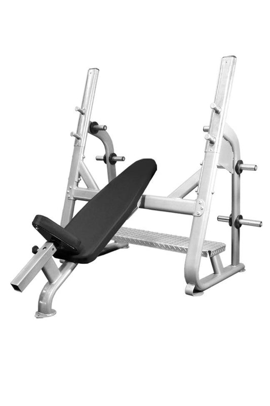 Elite Olympic Incline Bench - Muscle D Fitness - Commercial - Grit Grind Strength