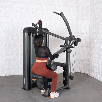 Elite Plus Lat Pulldown - Iso - Lateral | Muscle D Fitness - Grit Grind Strength