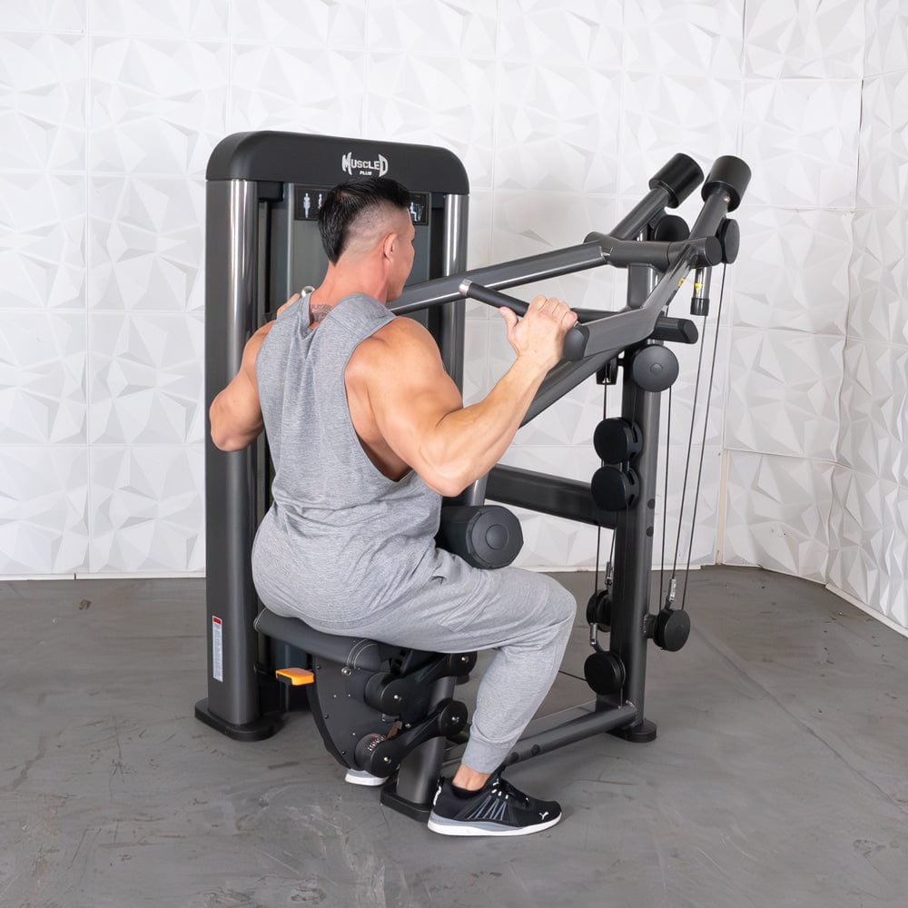 Elite Plus Lat Pulldown - Iso - Lateral | Muscle D Fitness - Grit Grind Strength
