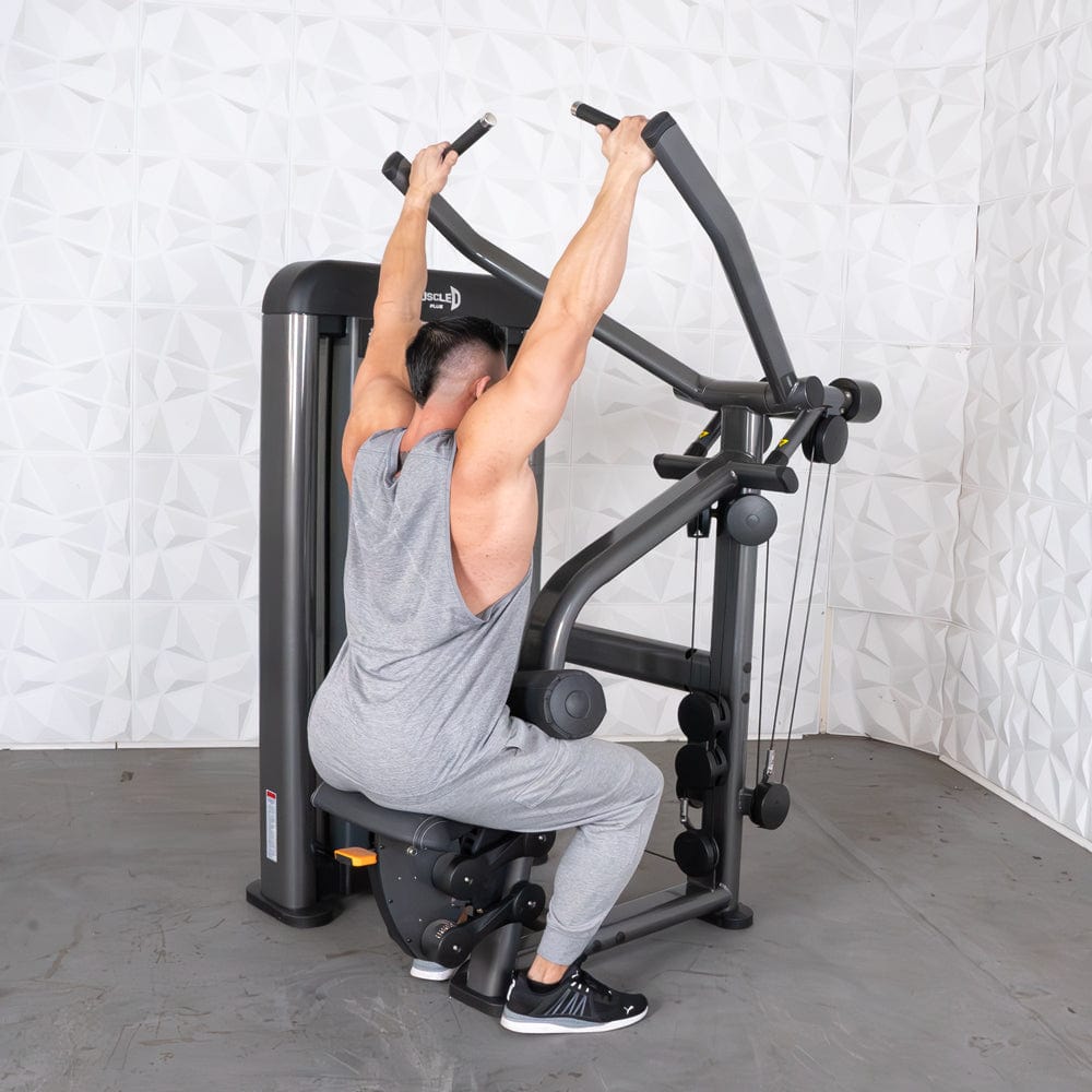 Elite Plus Lat Pulldown - Iso - Lateral | Muscle D Fitness - Grit Grind Strength