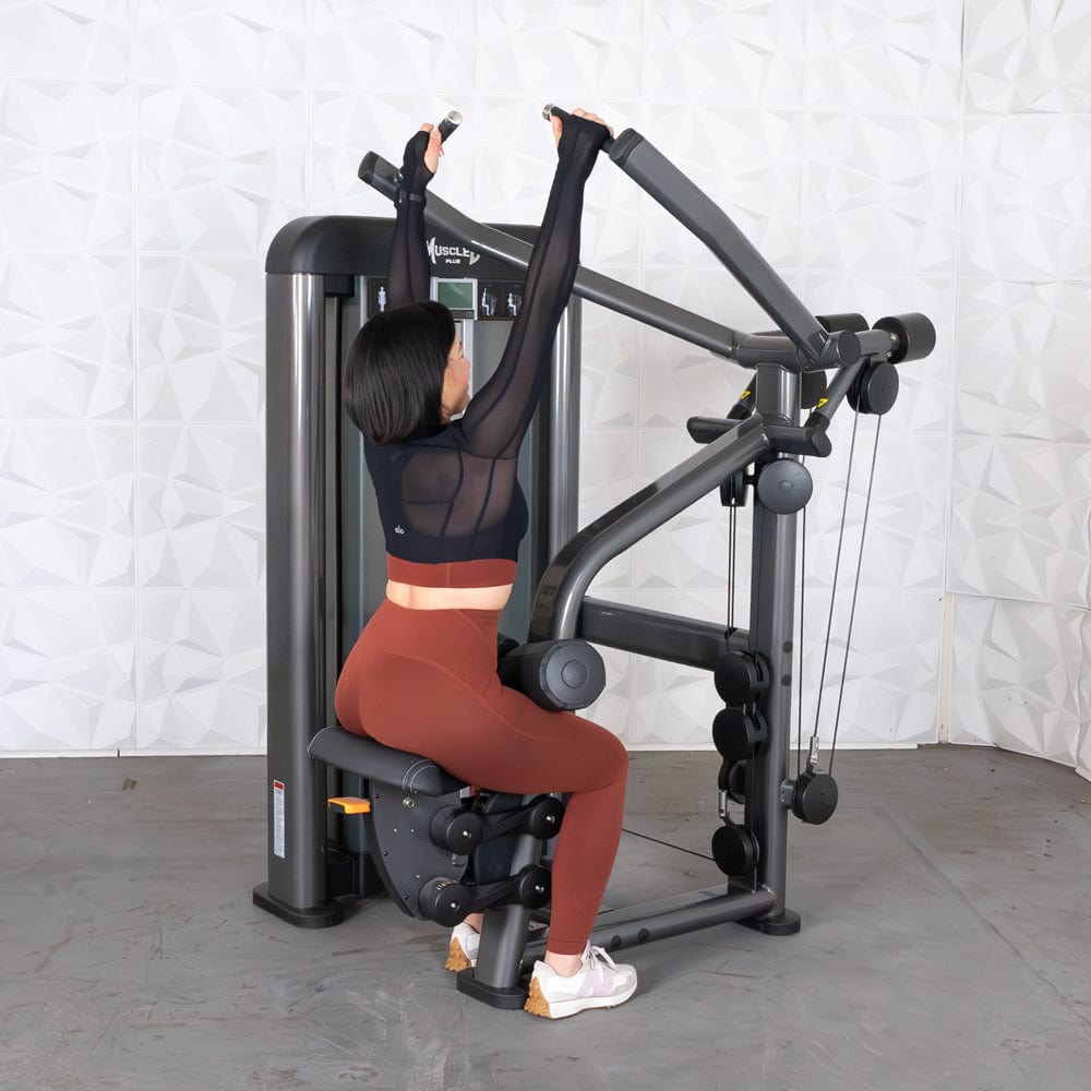 Elite Plus Lat Pulldown - Iso - Lateral | Muscle D Fitness - Grit Grind Strength