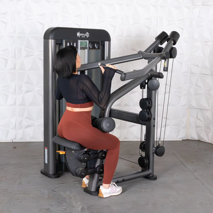 Elite Plus Lat Pulldown - Iso - Lateral | Muscle D Fitness - Grit Grind Strength