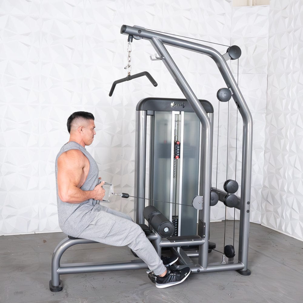 Elite Plus Lat Pulldown Low Row Combo | Muscle D Fitness - Grit Grind Strength