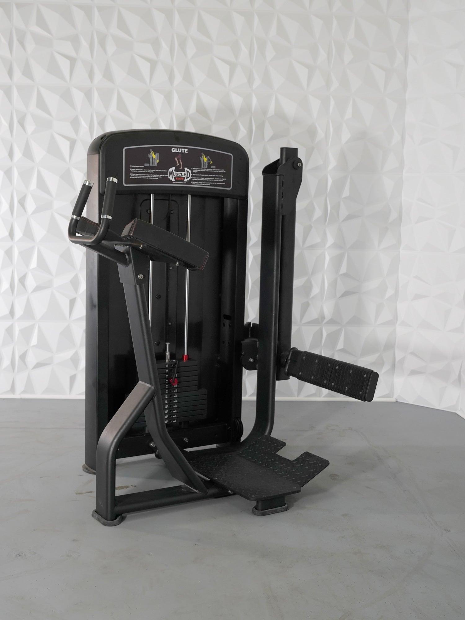 Elite Selectorized Glute - Muscle D Fitness - Commercial Grade - Adjustable - Pin Selectorized - Grit Grind Strength
