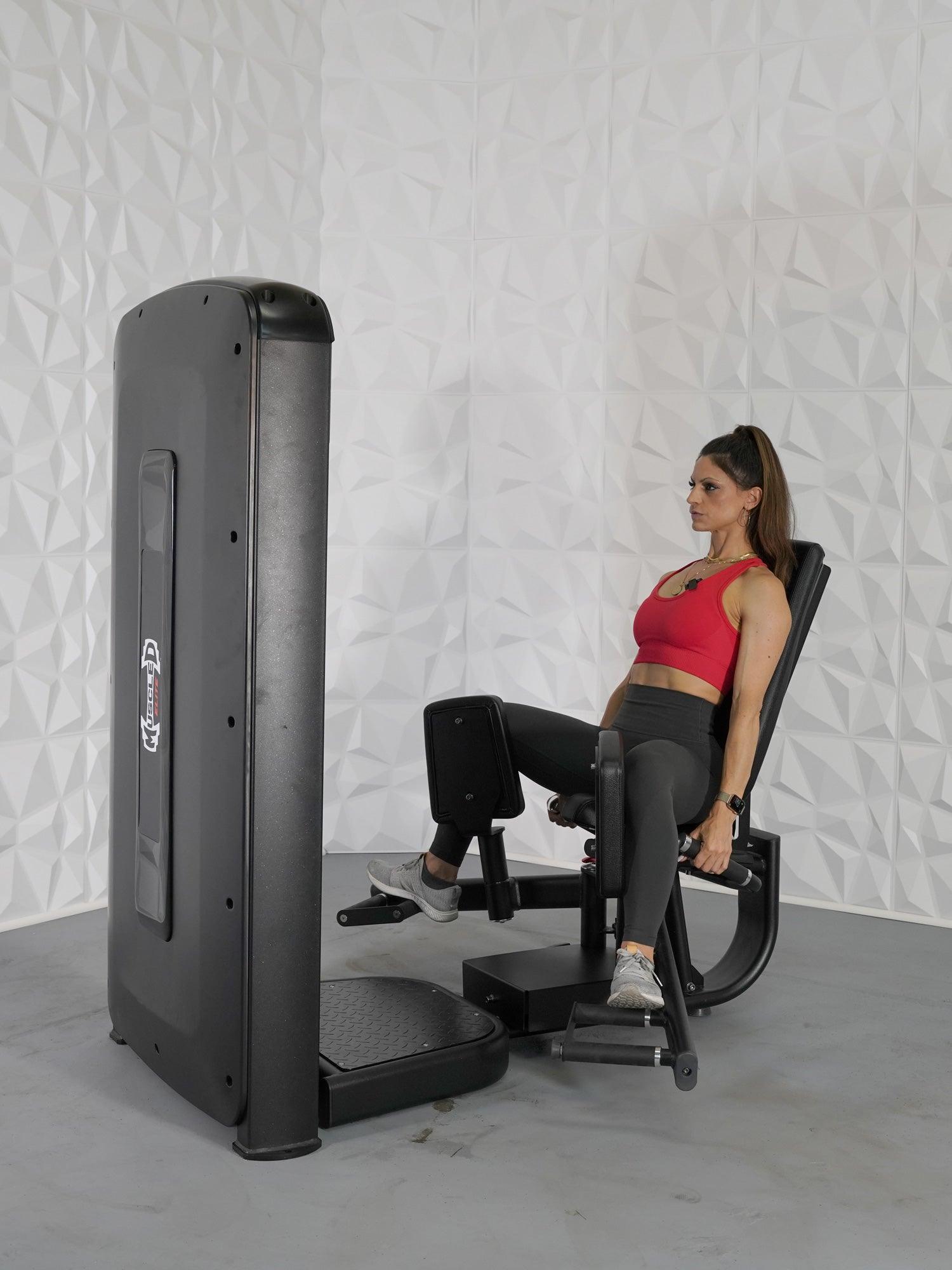 Elite Selectorized Inner & Outer Thigh - Muscle D Fitness - Commercial Grade - Adjustable Seat - Pin Selectorized - Leg Combo - Grit Grind Strength