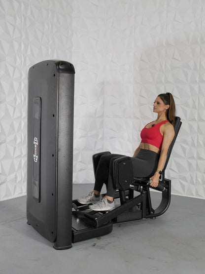 Elite Selectorized Inner & Outer Thigh - Muscle D Fitness - Commercial Grade - Adjustable Seat - Pin Selectorized - Leg Combo - Grit Grind Strength