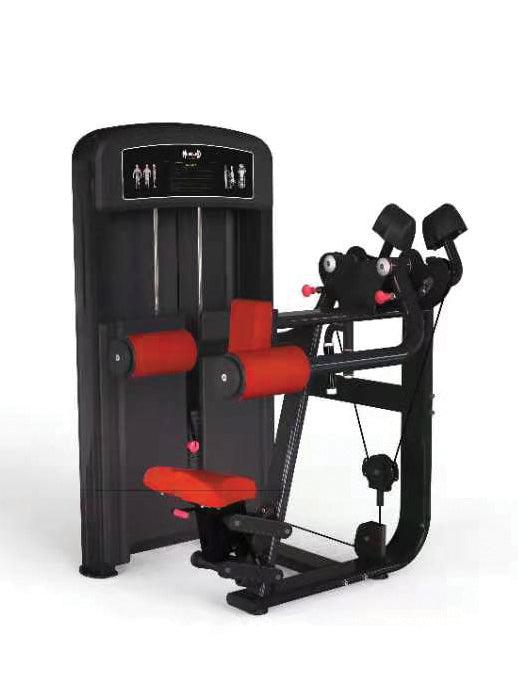 Elite Selectorized Side Lateral Raise - Muscle D Fitness - Commercial - Adjustable Seated - Pin Selectorized - Padded Shoulder Workout - Grit Grind Strength