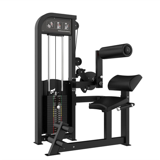 Excel Back/Ab Combo - Muscle D Fitness - Commercial Adjustable Pin Selectorized Back Extension Ab Crunch Combo - Grit Grind Strength
