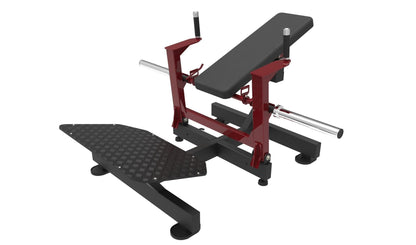 Excel Base Plate Loaded Hip Thruster - Muscle D Fitness - Leverage Glute Drive - Grit Grind Strength