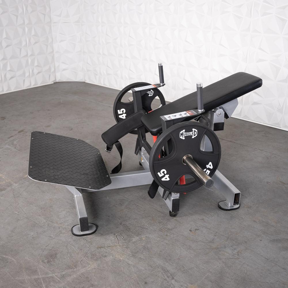 Excel Base Plate Loaded Hip Thruster - Muscle D Fitness - Leverage Glute Drive - Grit Grind Strength
