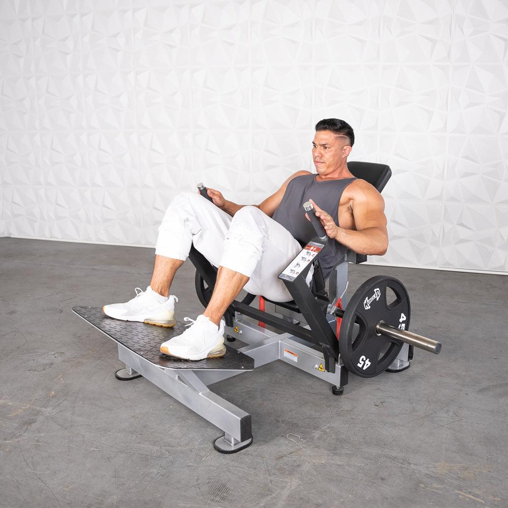 Excel Base Plate Loaded Hip Thruster - Muscle D Fitness - Leverage Glute Drive - Grit Grind Strength