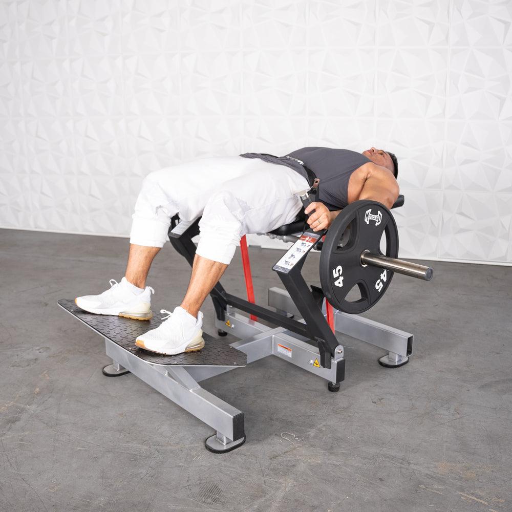 Excel Base Plate Loaded Hip Thruster - Muscle D Fitness - Leverage Glute Drive - Grit Grind Strength