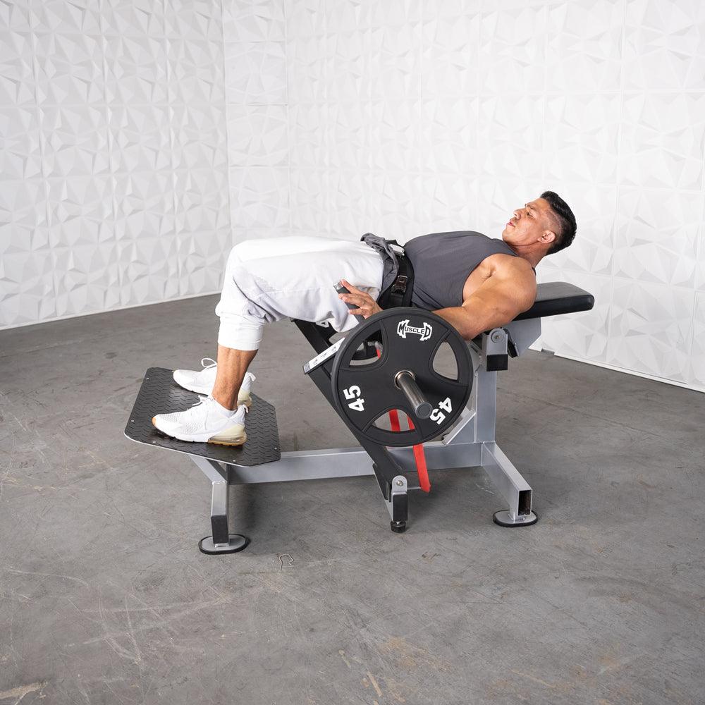 Excel Base Plate Loaded Hip Thruster - Muscle D Fitness - Leverage Glute Drive - Grit Grind Strength