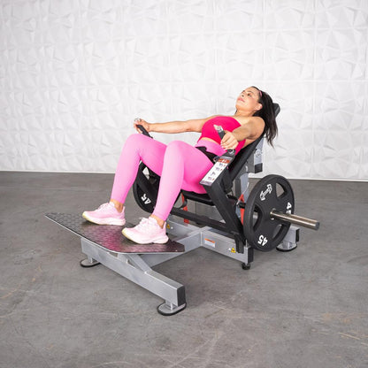 Excel Base Plate Loaded Hip Thruster - Muscle D Fitness - Leverage Glute Drive - Grit Grind Strength