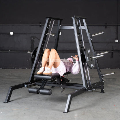 Excel Convergent Bench / Incline / Decline Press Combo - Muscle D Fitness - Plate Load Chest Press - Band Compatible - Grit Grind Strength