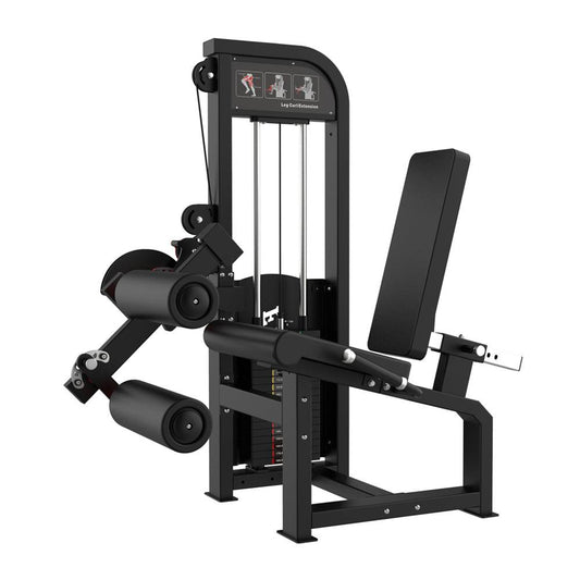 Excel Leg Extension/ Seated Leg Curl Combo - Muscle D Fitness - Selectorized Leg Machine - Simple Adjustments - Grit Grind Strength
