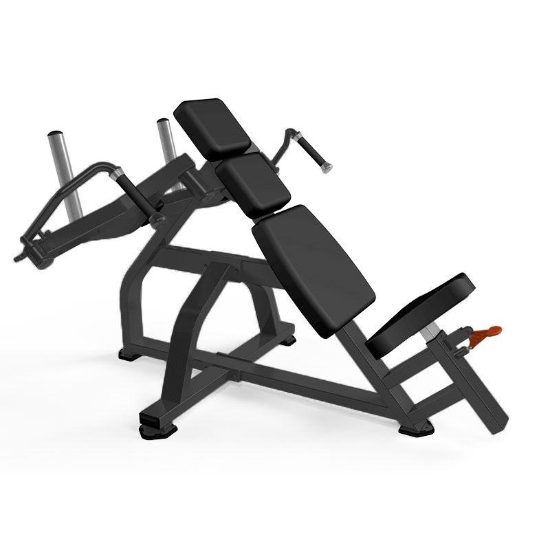 Excel Leverage Incline Pec Fly - Muscle D Fitness - Plate Loaded Chest - Piston Assisted Seat Adjustment - Grit Grind Strength