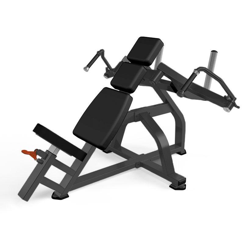 Excel Leverage Incline Pec Fly - Muscle D Fitness - Plate Loaded Chest - Piston Assisted Seat Adjustment - Grit Grind Strength