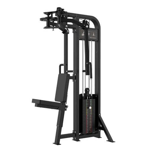 Excel Pec Dec/Rear Delt Combo - Muscle D Fitness - Selectorized Chest / Delt Machine - Grit Grind Strength