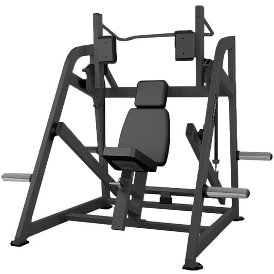 Excel Pull - Over - Muscle D Fitness - Plate Load Pull Machine - Weight Storage Pegs - Gas Piston Assisted Seat Adjustment - Grit Grind Strength