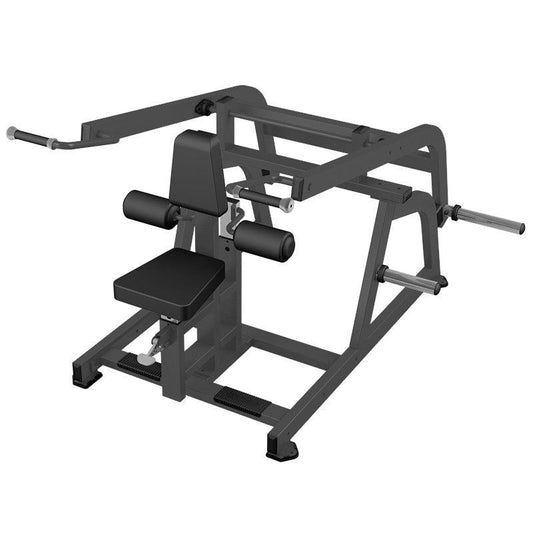 Excel Seated Dip - Muscle D Fitness - Plate Load Triceps Press - Weight Storage Pegs - Piston Assisted Seat Adjustment - Grit Grind Strength