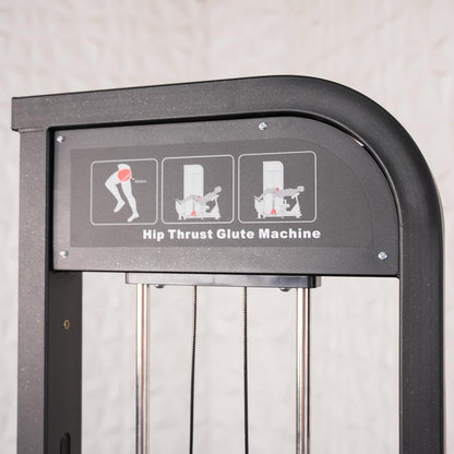 Excel Selectorized Hip Thrust Glute - Muscle D Fitness - Selectorized Glute Drive - Band Compatable - Grit Grind Strength