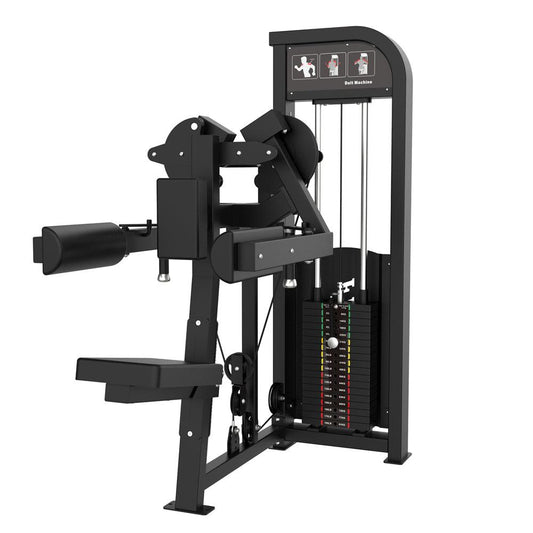 Excel Side Lateral - Muscle D Fitness - Selectorized Delt Raise - Gas Shock Assisted Seat Adjustment - Grit Grind Strength