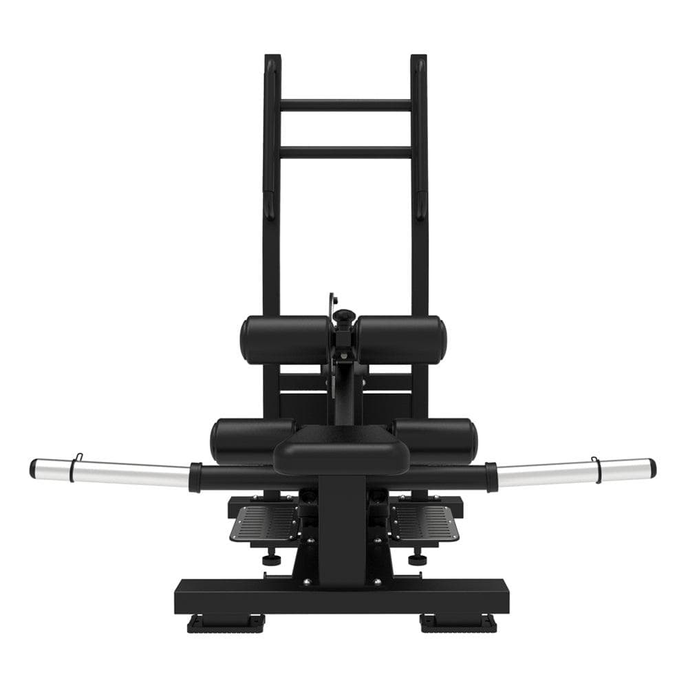 Excel Standing Hip Thrust - Muscle D Fitness - Plate Load Extension - Band Compatible - Adjustable Pads - Grit Grind Strength