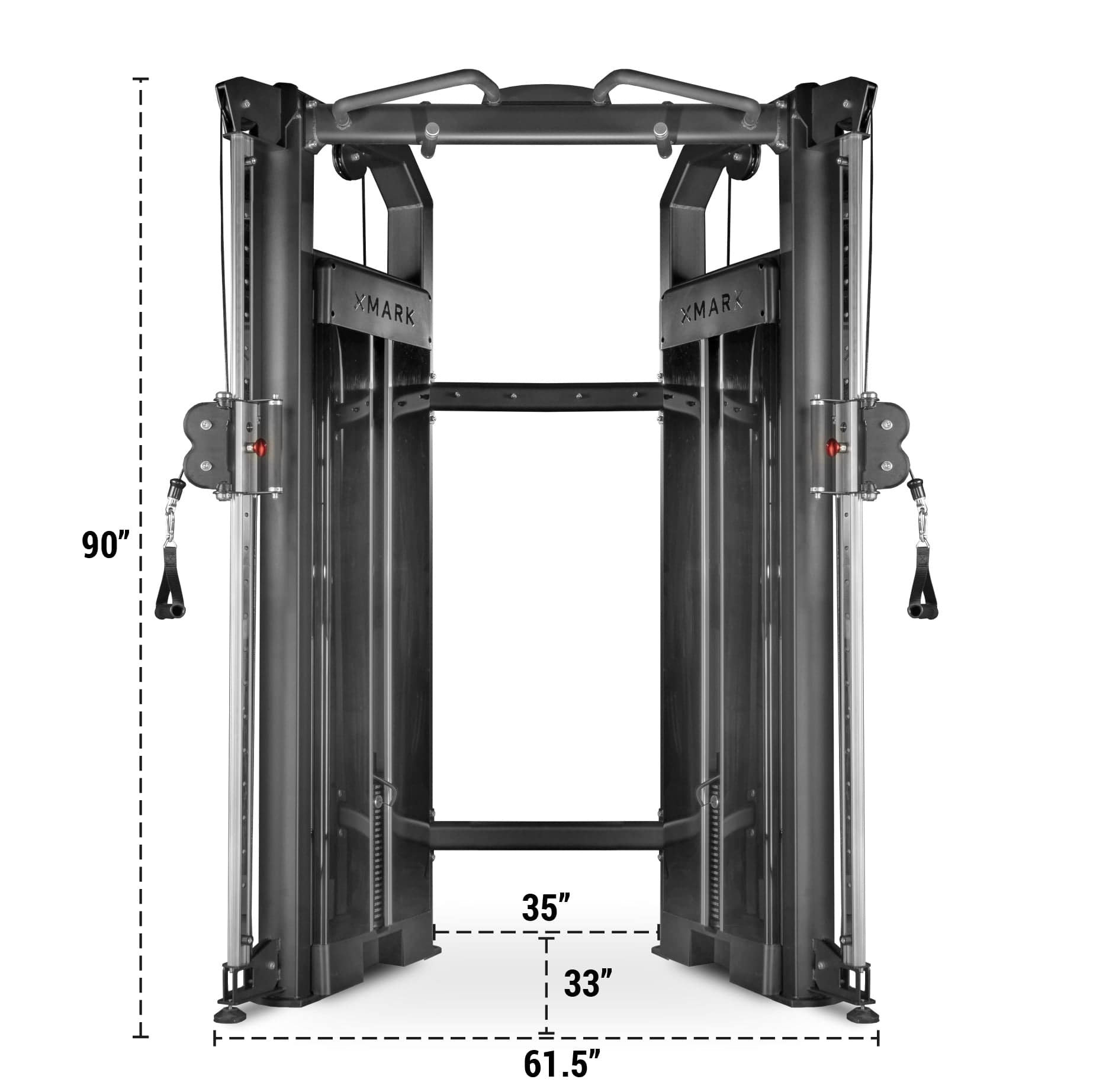 Functional Trainer With Dual 230 lb Weight Stacks - Grit Grind Strength