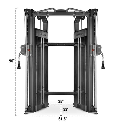 Functional Trainer With Dual 230 lb Weight Stacks - Grit Grind Strength