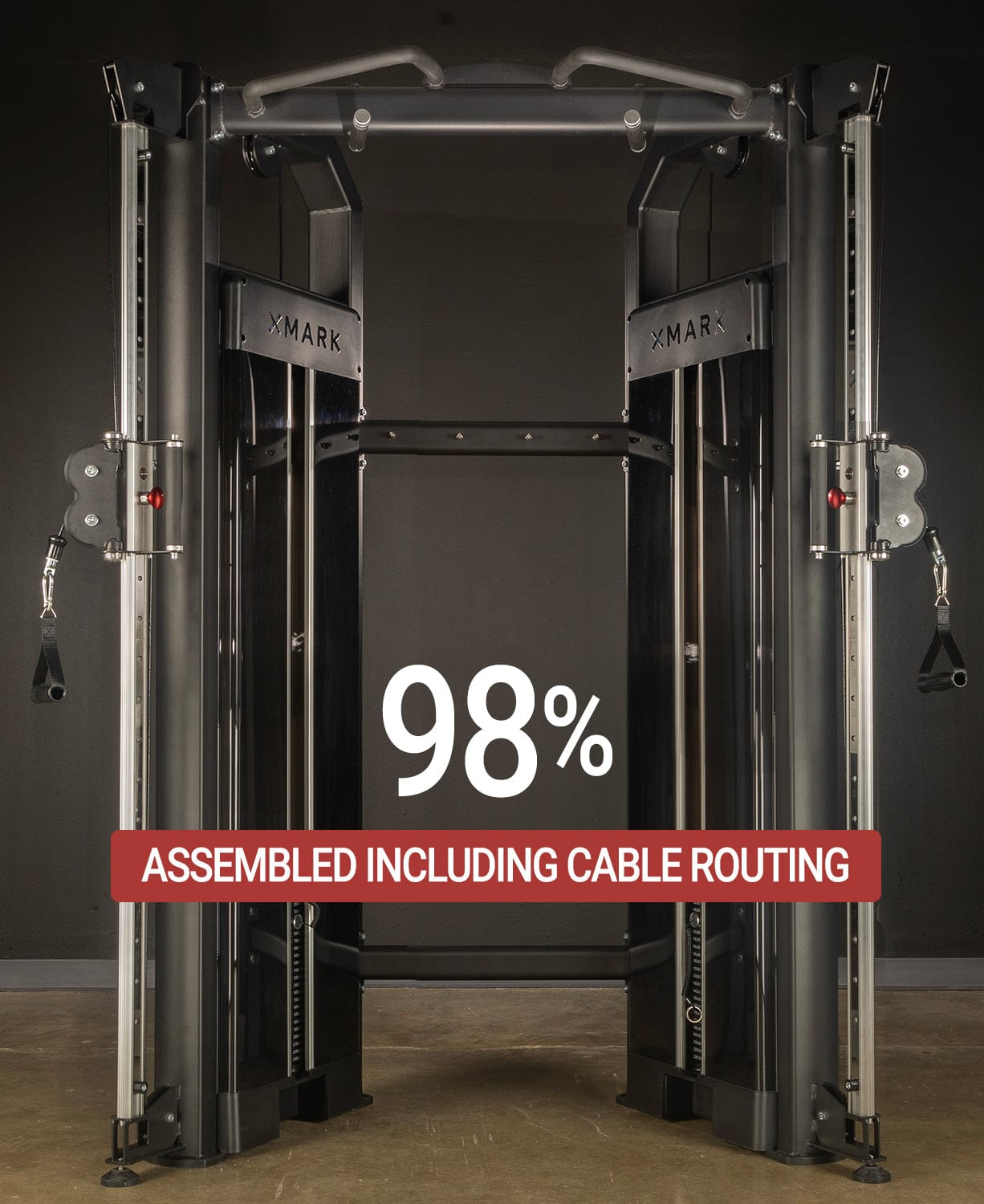 Functional Trainer With Dual 230 lb Weight Stacks - Grit Grind Strength