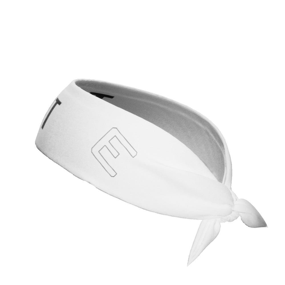 GOAT Tie Headband (White) - Grit Grind Strength