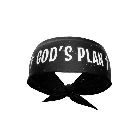 God's Plan Tie Headband - Grit Grind Strength