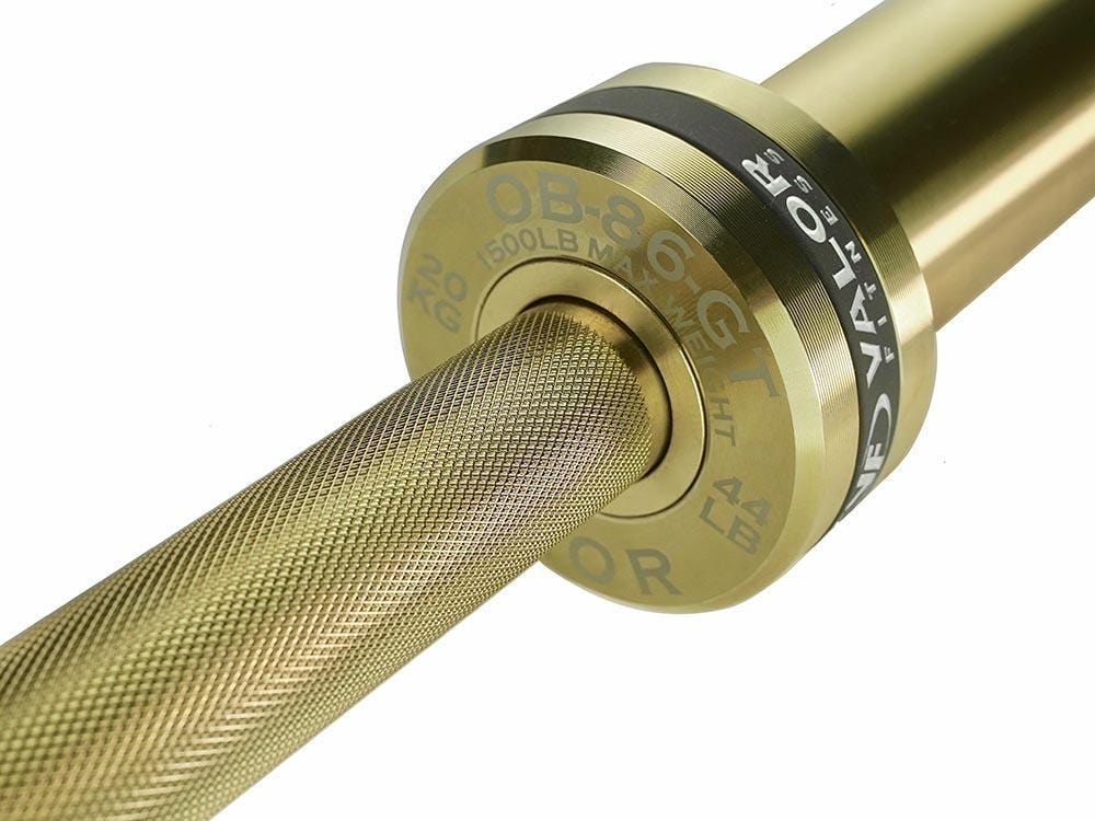 Gold Coated Needle Bearing Barbell - Grit Grind Strength