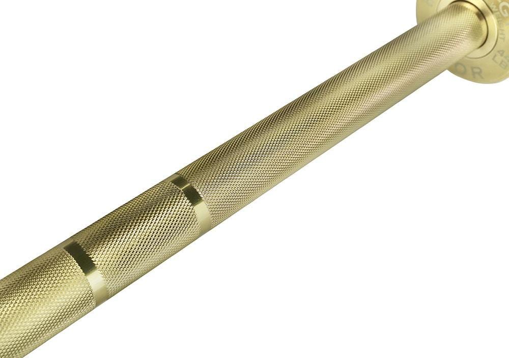 Gold Coated Needle Bearing Barbell - Grit Grind Strength