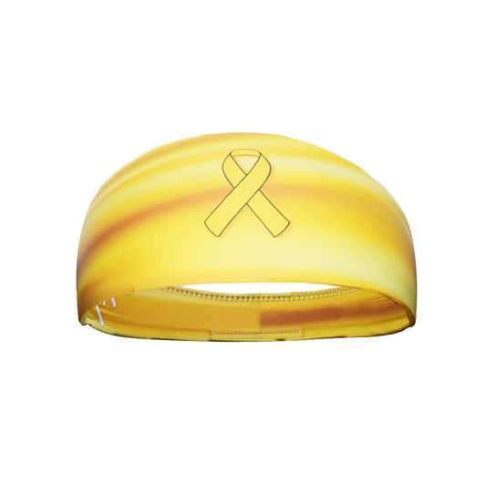 Gold Ribbon Headband - Grit Grind Strength