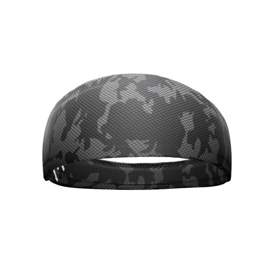 Gray Carbon Camo Headband - Grit Grind Strength
