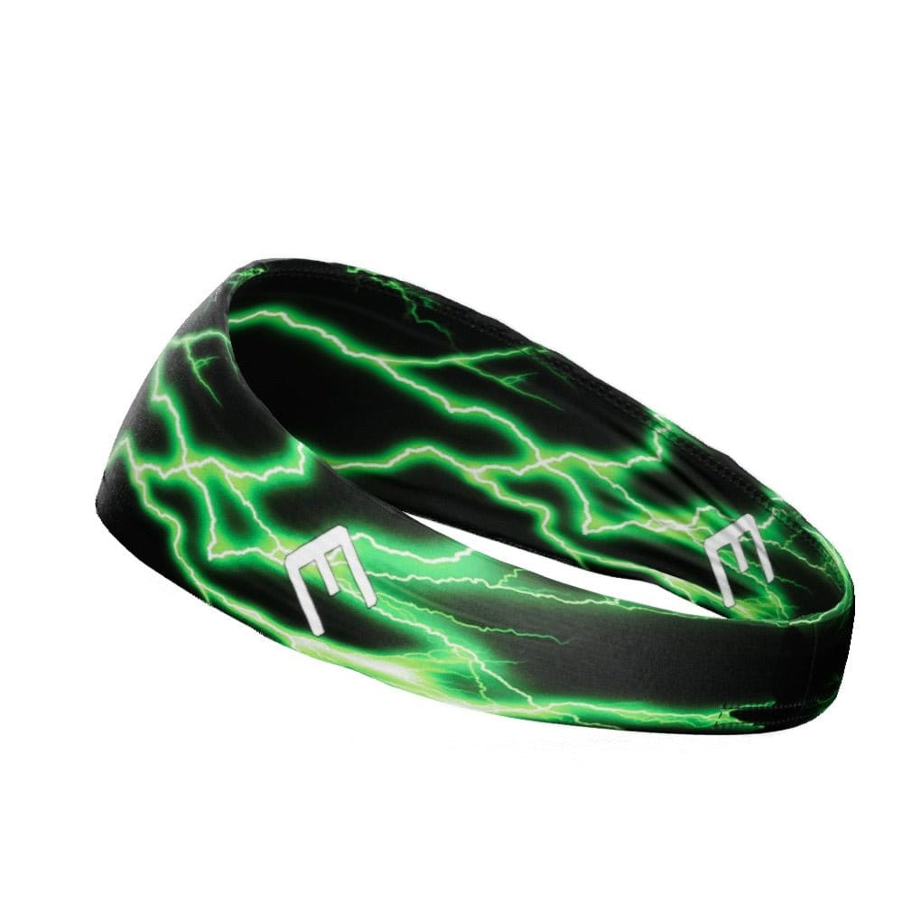 Green Lightning Headband - Grit Grind Strength
