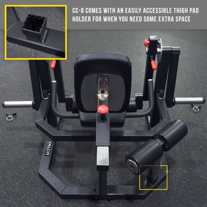 Heavy Duty Isolated Leg Extension - Curl Machine - Grit Grind Strength