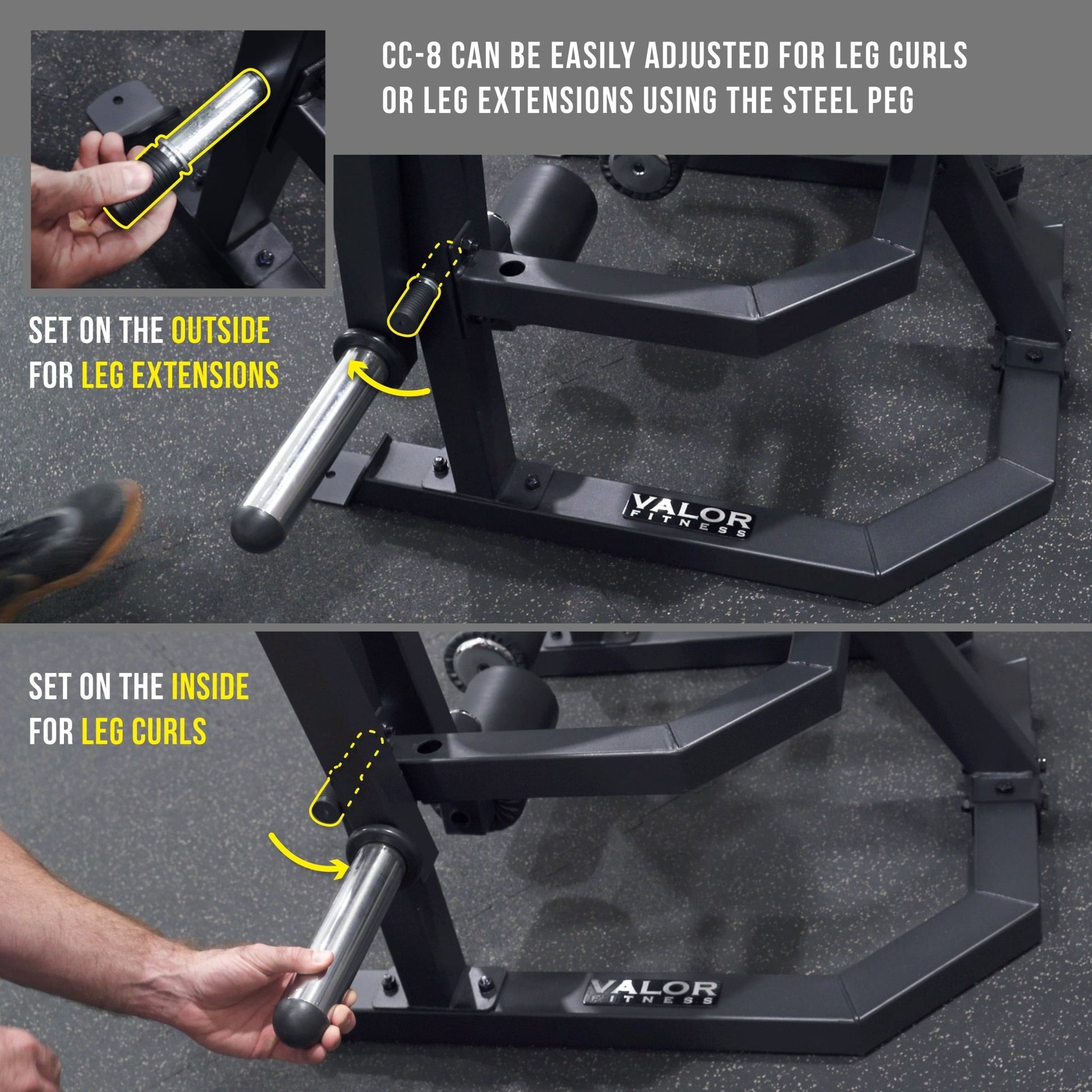 Heavy Duty Isolated Leg Extension - Curl Machine - Grit Grind Strength