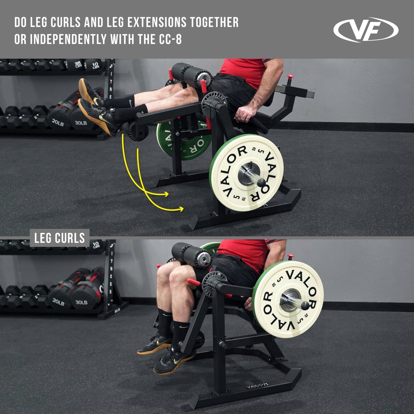 Heavy Duty Isolated Leg Extension - Curl Machine - Grit Grind Strength