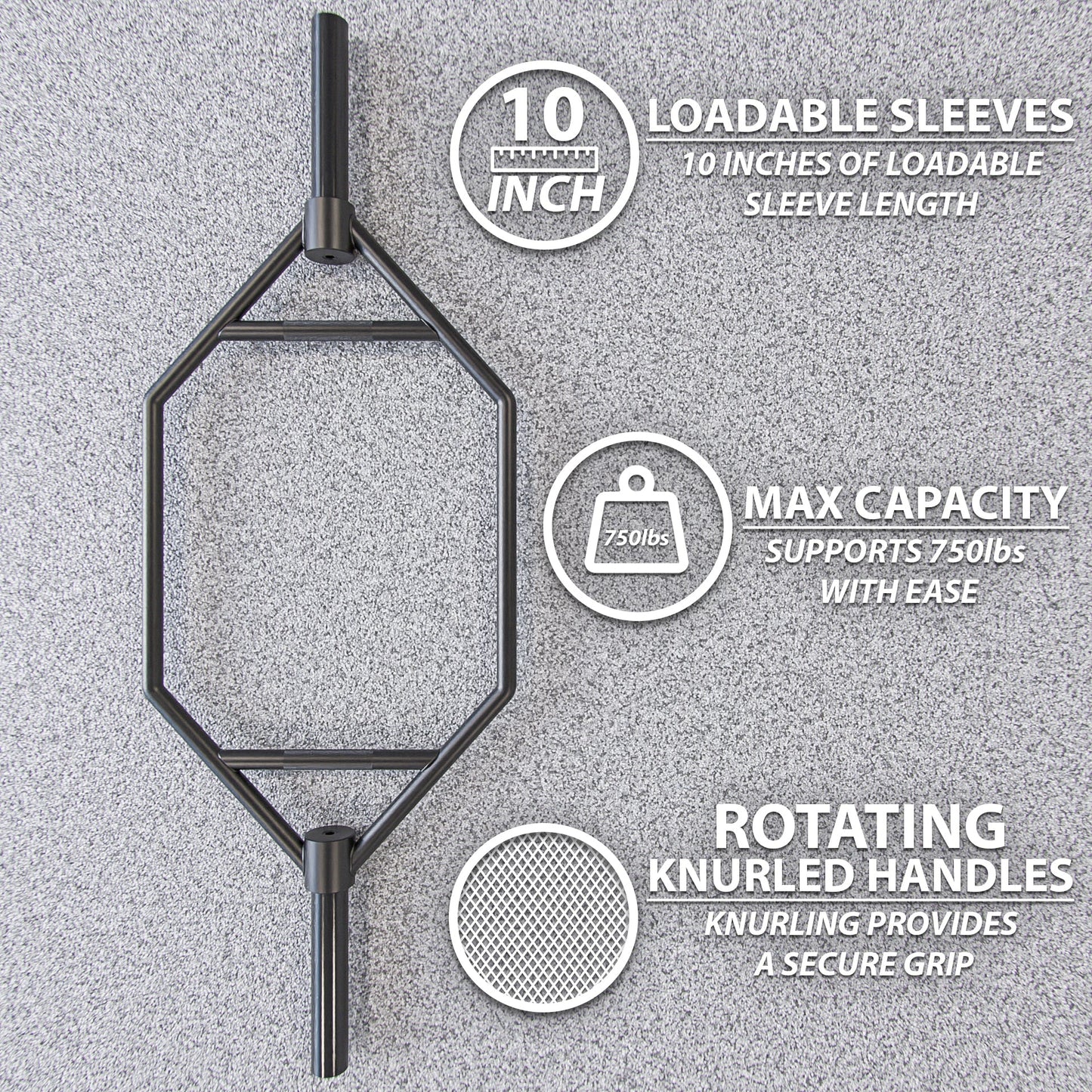 Synergee Hex Trap Bar - Grit Grind Strength