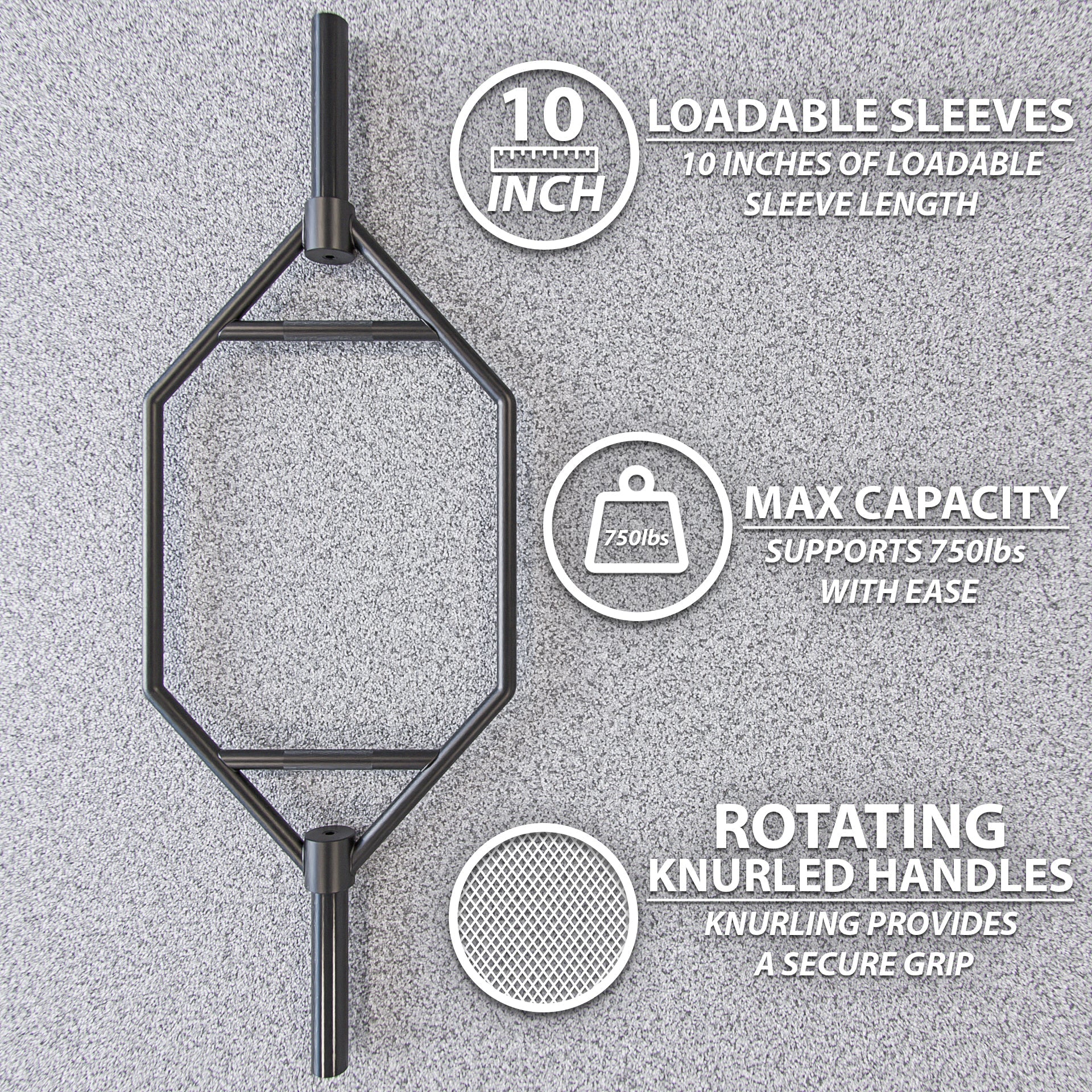 Synergee Hex Trap Bar - Grit Grind Strength
