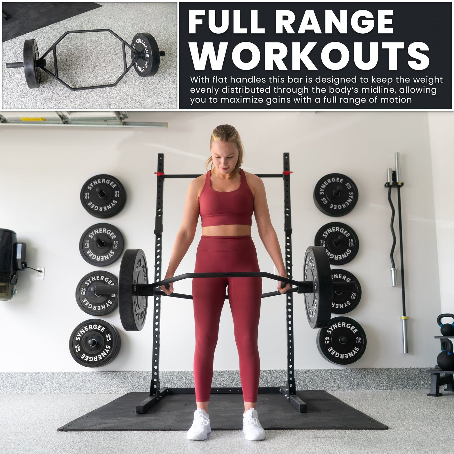 Synergee Hex Trap Bar - Grit Grind Strength