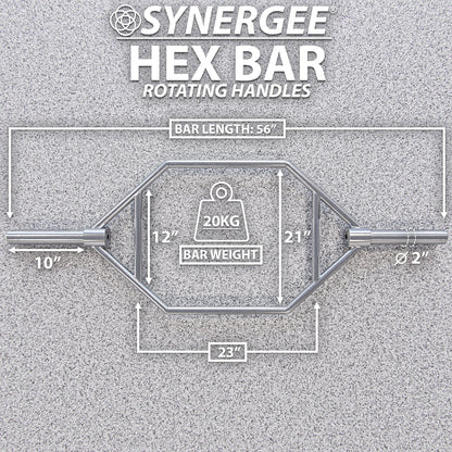 Synergee Hex Trap Bar - Grit Grind Strength