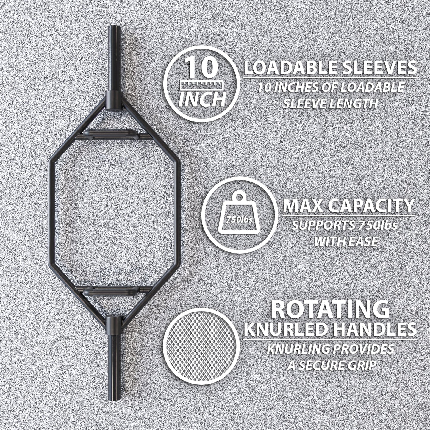 Synergee Hex Trap Bar - Grit Grind Strength