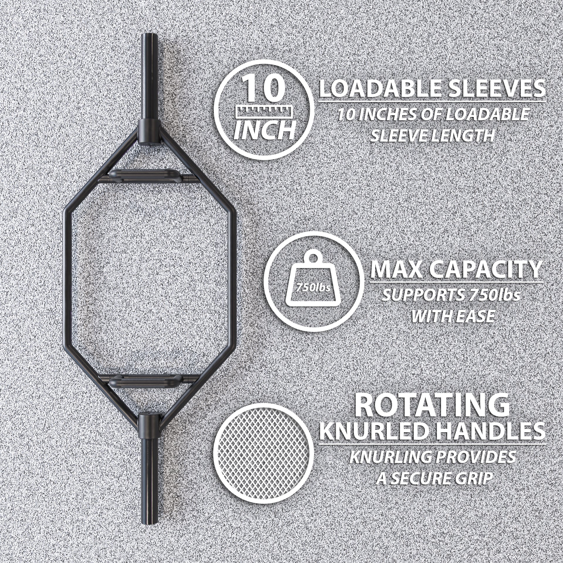 Synergee Hex Trap Bar - Grit Grind Strength